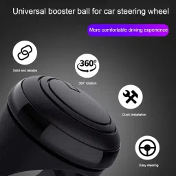 Drumstone 𝟏𝟓 𝐘𝐞𝐚𝐫𝐬 𝐆𝐮𝐚𝐫𝐚𝐧𝐭𝐞𝐞 Universal Steering Wheel Spinner Knob – Retro One-Handed Booster with Metal Bearing, ABS Grip for Cars, Trucks, SUVs – Driving Helper Control Accessory image 4