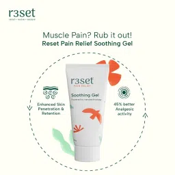 R3SET Natural Pain Relief Gel 50g, Pack of 2 | Non-Greasy | Best for Muscle Pain, Back Pain, Knee Pain, Neck Pain, Nerve Pain, Joint Pain image 3