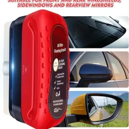 ACUDY Automotive Oil Film Cleaning Brush | Car Windshield Glass Cleaner Tool | Removes Grease, Dirt & Oil Film | Streak-Free, Ergonomic Handle, Durable Cleaning Brush for Cars & Home Use image 3