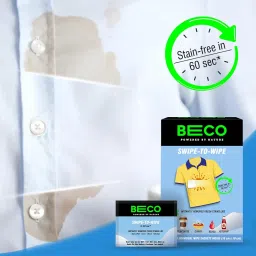 Beco Instant Stain Remover Wipes - Pack of 10 | On the Go Stain Remover Wipes | Swipe to Wipe Stains in 60 seconds image 1