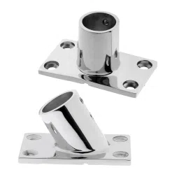 The Style Sutra 2 Pieces Stainless Steel Boat Deck Hand Rail Fittings Rectangle Base 25mm 1"|Motors | Parts & Accessories | Boat Parts |1 Piece 60 Degree Boat Hand Rail Fitting image 3