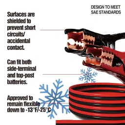 Cartman Booster Cable 4 Gauge x 20Ft in Carry Bag UL Listed (4AWG x 20Ft) image 2