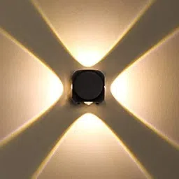 LED Wall Light 4 Way Splitter, Warm White, IP-65 Rainproof & Shockproof Alluminium Body (2 Year Warranty) image 3