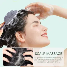 Jiffix Silicone Scalp Massager Brush for Shampoo – Hair Growth, Anti-Dandruff, Deep Cleansing, Stress Relief, Shower Head Massage Comb for Men & Women image 5