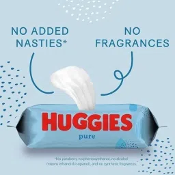 Hugg ies Pure Baby Wipes, 3 Pack, 56 wipes image 3