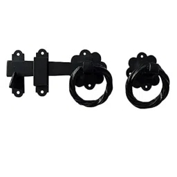 Shristy Hardware 7″ " Kerioth Twist Iron Gate Latch - (Black Powder Coated Finish) - Supplied as 1 Piece Per Pack image 2