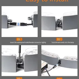 Ahuja International Led Tree Hugging Light Outdoor IP65 Waterproof Spotlight Garden Scene Palm Tree 12w Color Circular Tree Illumination Light, Warm White, Customizable (Pack of 7) image 2