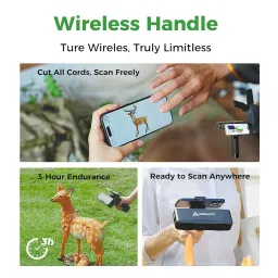 Creality 3D Scanner Otter Lite, Handheld Wireless Scanner with 0.05mm Accuracy, Anti-Shake Tracking, Up to 30FPS Scanning Speed Support 20-2000mm Objects for Windows Mac iPhone Android image 2