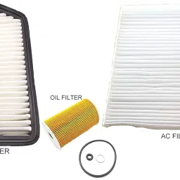 LAKSHMINARAYAN SALES AIR FILTER + OIL FILTER + AC FILTER SET OF 3 PCS COMPATIBLE WITH CRETAA DIESEL image 1