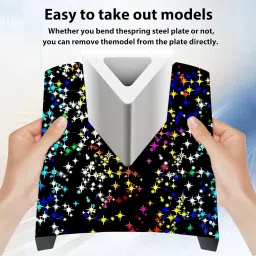 JUUPINE 3D Printer Platform K1C K1 Build Plate 235X235mm, Upgrade H1H build plate Flake+Galaxy Spring Steel Sheet for K1C/K1/ Ender-3 S1/S1 Pro/Ender-5 S1/Ender-3 V3/Ender-3 V3 KE/Ender-3V3 SE image 1