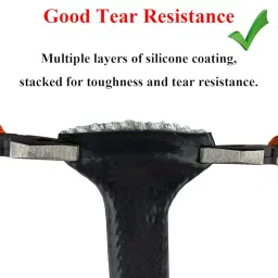 YAMAKATO 1/2" ID Heat Shielded Fire Thermo Armor Fire Sleeve Silicone Coated Fiberglass Heat Protection w/ 2 Clamps for Automotive Hose Lines & Electrical Wiring (Black, 3FT） image 4