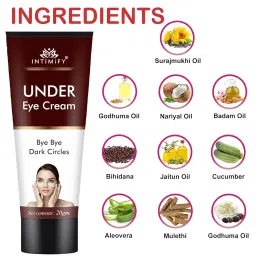 INTIMIFY Under Eye Cream For Dark Circles For Women & Men, Dark Circle Remover Cream With Shea Butter 20g image 4