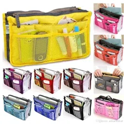 KPS Travel Insert Handbag Organizer Purse Large Liner Tidy Bag Pouch | Multipurpose Handbag | Women Travel Insert Handbag Organizer (Multi Color, Polyester) image 1