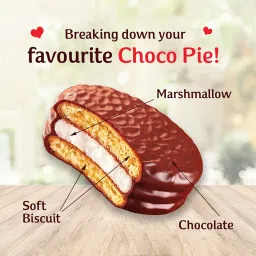 ORION Choco Pie Chocolate Coated Soft Biscuit, 336 g, Pack of 12 image 5