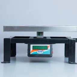 SHINE Poultry Table Top Scale 300 KG X 5GM Pan Size -350x350 MM SS Top (14 INCHESX14INCHES)" image 3