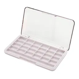 UJEAVETTE® 4x24 Grid Empty Makeup Eyeshadow Palette Blush Lip Gloss Powder DIY Case White image 2