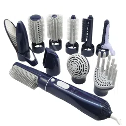 STYLEHEAVEN Hot Air Brush Combing with 10 Interchangeable Brush Heads 10 in 1 Styling Blue|Health & Beauty|Hair Care & Styling|Straightening & Curling Irons image 2