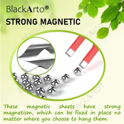 Suruv Magnetic Adhesive Sheets 4" x 6" (10x15 cms) Flexible Easy Peel and Stick Magnetic Sheets with Adhesive Backing for Crafts, Fridge Magnets (Pack of 4) image 2