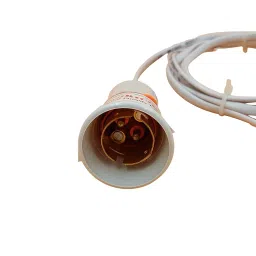 INDRICO 2 Pin Blub Holder with Plug Flexible Cable Wire for Lamp Hanging with On/Off Switch for Home Wall Décor, Diwali Christmas Decoration Multi Color PVC (Pack of 1, 2 Meter Wire) image 1