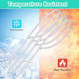 Hi-Plasst 100pcs 20 Inch Nylon Cable Ties (500mm x 4.8mm) – Heavy Duty Self-Locking Zip Tie for Wire Management, Garden, Office, Garage & DIY Use – UV Resistant, Durable Fasteners image 4