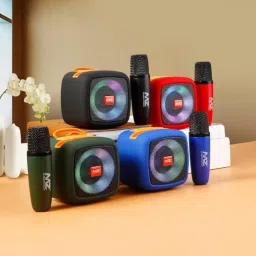 MZ S660 (Portable Bluetooth Speaker) Dynamic Thunder Sound & High Bass with Wireless Mic, RGB Light, 5W Power with 1200mAh Battery image 1