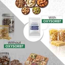 OXYSORB Oxygen Absorbers for Longer Shelflife and Freshness of Food (Pack of 50) Works in Mylar Bags, Mason Jars, and Vacuum Bags with indicator and vacuum packed. (OXYSORB_100CC) image 1