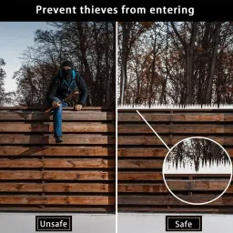 SPIKESTORE Pack of 5 Bird Spikes with Double Tape Spikes for AC/Balcony/Railing/Balustrades Protect Windows Against Pigeons for Children's Safety (White) image 2