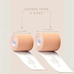 underneat Women Skin-Friendly Sweat Proof Cotton Adhesive Breast Lift Body Tape, Pack of 2 image 4