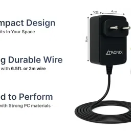 LTRONIX 12V 1.5A Power Adapter, 18W Power Supply for Router, LED Strip, CCTV, Modem, Set Top Box, DTH Box, DIY Boards, Dual Pin 2.5 x 5.5mm and 1.7 x 4mm Jack image 2