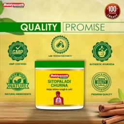 Baidyanath Sitopaladi Churna – 50g | Cough & Cold, Sore Throat & Digestive Wellness | Relief Chest Congestion & Nose Block | image 5