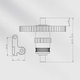 Adventurer 5M/5M Pro Extruder Gear Gear Extruder Accessories Kit Feeding Gear Extruder Gear Accessories Drive Gear Extruder Replacement for Flashforge 3D Printer Accessories image 5