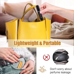 WAEKIYTL Mini Refillable Perfume Atomizer Bottle, Portable Perfume Spray Bottle Atomizer Perfume Bottles 5ml Travel Size Refill Pump Case (2pcs Black+Gold) image 3