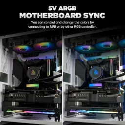 AsiaHorse® ProGen ARGB NvMe SSD Cooler M.2 SSD Heatsink Heat Dissipation Radiator Aluminium Alloy with 3X Thermal Cooling Pads with LED RGB Lights Nvme Heatsink (Grey) image 5