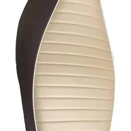 TVS Jupiter (Beige and Brown) Scooty SEAT Cover,SEAT Cover,PU Leather,6 mm Cushion Foam.Rope provided,Ready to fit,Quality and Fitting Tested image 3