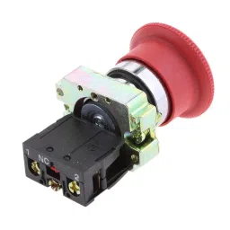 ELBME® XB2-BS542 RED Mushroom NC Emergency Stop Latching Rotary Self-Locking Push-Button Switch image 2