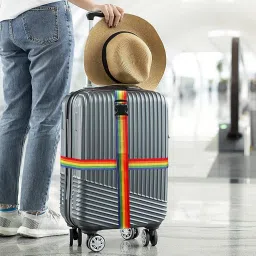 Dayalu Luggage Suitcase Straps Set, with Quick Release TSA Number Lock Buckle Adjustable Travel Trolleys and All Kind of Luggages Packing Belt, Protect Your Luggage (2 Pcs, Lock) image 3