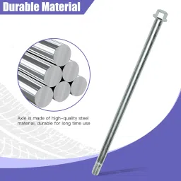 CILOYU 14mm 285mm Mini Bike Rear Axle Nut Kit with 6202RS Rear Wheel Bearing Compatible with Coleman CT200U-EX 196CC 200CC 6.5HP Gas Powered Mini Bike Powersports Accessories Parts 15mm Chain Adjuster image 3