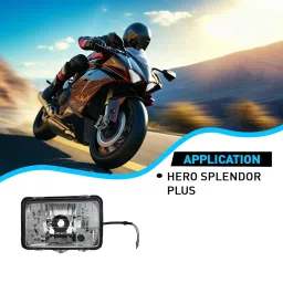 UNO Minda HL-5196M HEAD LIGHT- FOR HERO SPLENDOR PLUS image 3