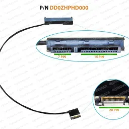 HDD Cable For Aspire A111-31-C16R, A111, A111-31-C4G3, A111-31-C776, A311-31, ES1, ES1-132, ES1-332 Series DD0ZHPHD000 SATA Hard Drive Connector image 1