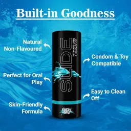 NOTTY BOY Slide Water Based Personal Lubricant For Men And Women - Premium Non Flavour Lube, Skin Friendly, Easy To Use And Wash Off - 100Ml image 3
