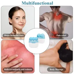 SAKSAA Ice Roller, Ice Roller for Skin Care Tools, 2 in 1 Face Massager Eye Roller for Puffy Eyes Migraine Relief, Reduce Wrinkles, Relieve Muscle Soreness, Relieve [Pack of 1] image 4