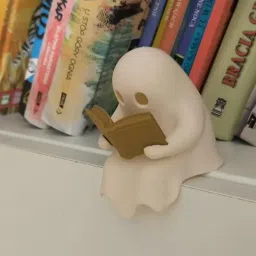 Ghost Reader LED Night Light, Book-Shaped Design, Decorative Bookshelf Lamp image 3