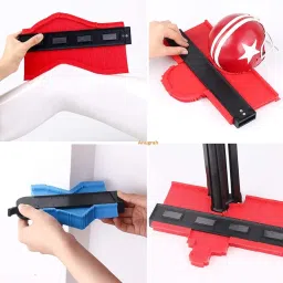 Master Outline Gauge Contour Gauge, Contour Gauge Duplicator, Profile Tool, Super Measuring Plastic Ruler for Corners, Woodworking Templates, Tiles and Laminate image 3