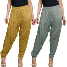 darlingdarling Viscose Rayon Solid Patiala image 1