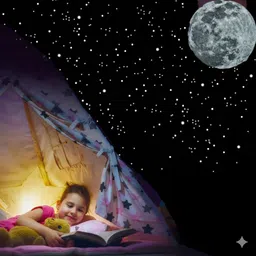 3 cm galaxy night glowing Star Glow in the Dark Sticker-image-85