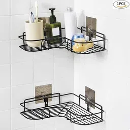prariksh unicorn Bathroom 2 Hook Rack Stainless Steel, Bathroom Rack Steel Wall Shelf image 3
