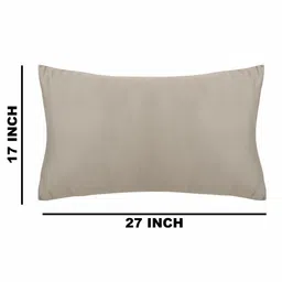 the conversion Light Grey Solid 200 TC Velevt 2 Pillow Covers image 2