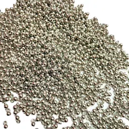 aaasah CCB Ghungroo Beads for Making Jewellery (5 mm, Small) 200 Pieces Silver Color-picture-10
