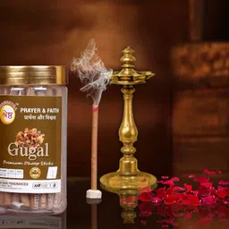 shreshtha PREMIUM BAMBOOLESS DRY DHOOP INCENSE STICKS AGARBATTI 300GMSX2(600GMS) KAPUR, LOBAN, GUGAL image 3