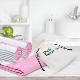 The Better Home Pink 2 Cotton 200 GSM Bath Towel image 2